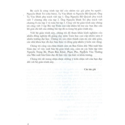 Sách - Combo: Toán Cao Cấp Và Bài Tập Toán Cao Cấp Tập 1 - Đại Số Và Hình Học Giải Tích - KHỔ NHỎ - NXB Giáo Dục - HV
