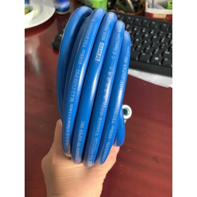 [Freeship]Dây xịt rửa xe HIỆU HTC LOẠI 15M,HTC6511-15W3 từ nhựa PVC áp lực cao 420 bar( 6090PSI),ĐK 6.5*11mm,