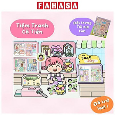 Bộ Tranh Tương Tác Cô Tiên Xanh - Tiệm Tranh Cô Tiên 2