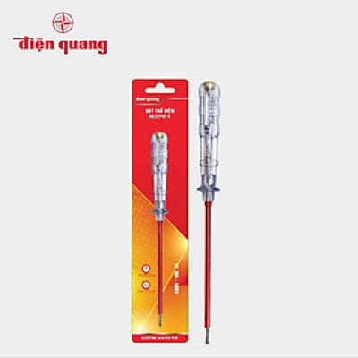 Bút thử điện Điện Quang ĐQ ETP07 R (Đầu vít dẹp, 215 mm, màu đỏ)
