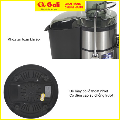 Máy ép trái cây Gali GL-7022 công suất lớn 800w, ép nguyên trái, hàng chính hãng 100%, bảo hành 24 tháng chính hãng Gali