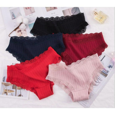 QUẦN LÓT NỮ THUN GÂN VIỀN REN 8901