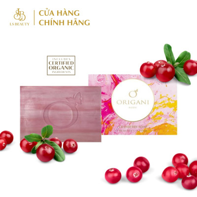 Xà Phòng Origanic Nam Việt Quất Origani Clear & Calm Cranberry Soap (125g) - Làm Sạch Dưỡng Ẩm Làm Mềm Da