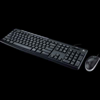 Combo chuột và bàn phím có dây Logitech MK200 - Hàng chính hãng