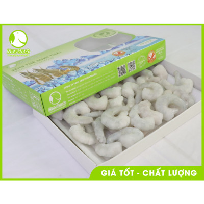  [GIAO NHANH HCM] Tôm Thẻ Sinh Thái Hữu Cơ Bóc Nõn Size Lớn - Hộp 500Gr
