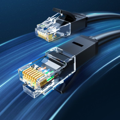 Cáp mạng LAN CAT6 UTP 20M màu Đen Ugreen LAN20166NW102 Hàng chính hãng