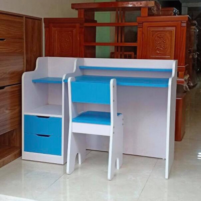 Bàn học cho bé thiết kế kiền kệ sách