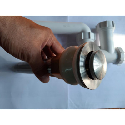 Bộ xả Lavabo inox 304 nút nhấn.