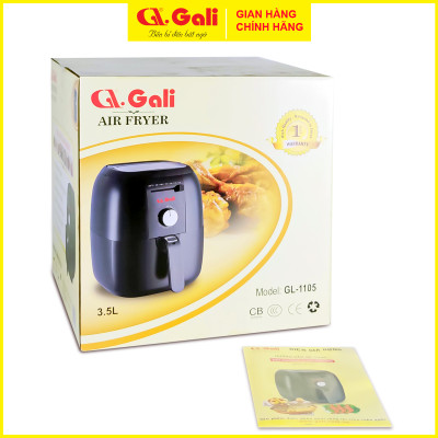 Nồi chiên không dầu Gali GL-1120, lò nướng chân không, dung tích lớn 6 lít, hàng chính hãng, bảo hành chính hãng 24 tháng.
