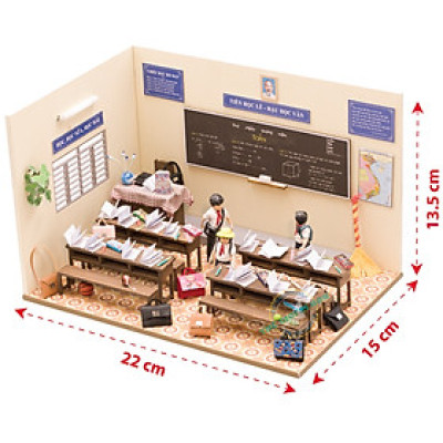 MÔ HÌNH Tự lắp ráp DIY SÀI GÒN THU NHỎ - KÝ ỨC TUỔI HỌC TRÒ - HT01