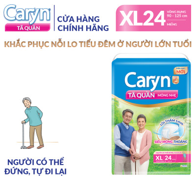 Tã Quần Mỏng Nhẹ Caryn XL24 (24 miếng)