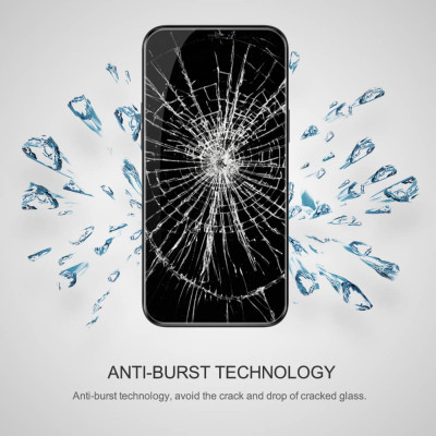 Miếng dán cường lực iPhone 12 Mini (5.4 inch) hiệu Nillkin Amazing CP+ Pro  full màn hình 3D mỏng 0.23mm, Kính ACC Japan, Chống Lóa, Hạn Chế Vân Tay - Hàng chính hãng