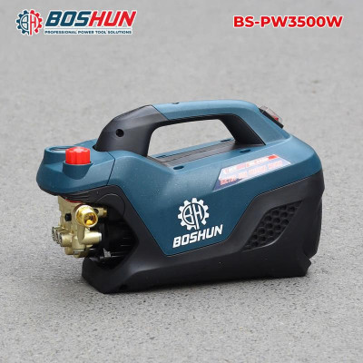 Máy Rửa Xe Chỉnh Áp BOSHUN BS-PW3500W, Công Suất 3500W, Có Chỉnh Áp, Dây Xịt Dài 15M