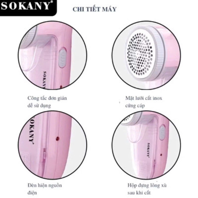 Máy Cắt Lông Xù Quần Áo Đa Năng SKN -887 -  Dùng Điện, Cắt Siêu Bén, Siêu Bền, Tiện Lợi - HÀNH CHÍNH HÃNG MINIIN