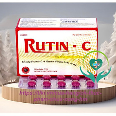 ￼RUTIN C -Hộp 100 viên - Bổ sung vitamin C, Vinaphar