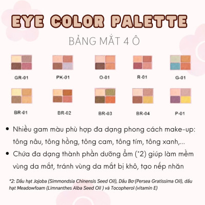 Bảng Phấn Mắt Daisy Doll By Mary Quant Nhật Bản Siêu Bền Màu Đa Chức Năng Phấn Má Hồng Bắt Sáng GR-01 Pink Greige 5.1g