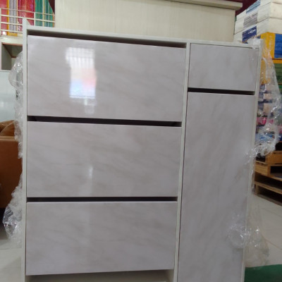 Tủ giày thông minh vân giả đá chống nước Juno sofa Kích thước cao 120cm x ngang 100cm x 31cm