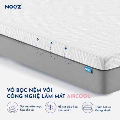 Nệm Foam Comfy Latex NOOZ Home Goods Mattress Đệm Đạt Chuẩn CertiPUR-US Kết Hợp Tầng Than Hoạt Tính