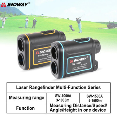 Thươc Đo Khoảng Cách Công Nghệ Laser Hình Ống Nhòm 5 Trong 1 SNDWAY SW-600A, SW-1000A, SW-1500A Sử Dụng Trong Công Nghiệp - Xây Dựng, - Du Lịch - Chơi Golf - Hàng Chính Hãng