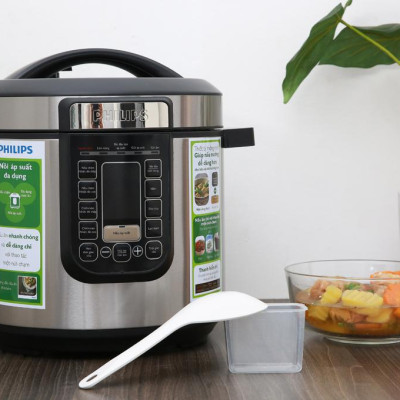 Nồi áp suất điện Philips HD2137/65 6 lít - Hàng chính hãng
