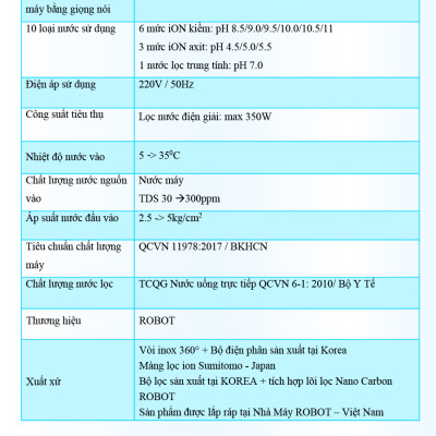 Máy Lọc Nước Điện Giải Ion Kiềm ROBOT IonPrince 910 - Hàng Chính Hãng