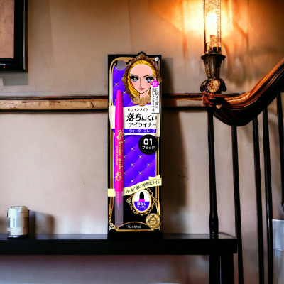 Bút Chì Sáp Kẻ Mí Mắt Lâu Trôi Nét Vẽ Tự Nhiên Dạng Xoay Màu Đen Kissme Heroine Make Quick Eyeliner