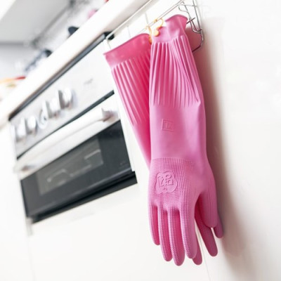 [Mua 3 Tặng 2] Bộ 3 Đôi Găng Tay Cao Su Có Móc Treo Size M 37cm