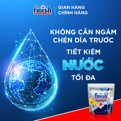 Viên rửa chén bát Finish Quantum túi 21 viên