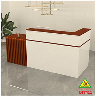 QUẦY LỄ TÂN, QUẦY TIẾP TÂN, QUẦY TÍNH TIỀN, QUẦY THU NGÂN QTT411 - Nội thất lắp ráp Viễn Đông Adv