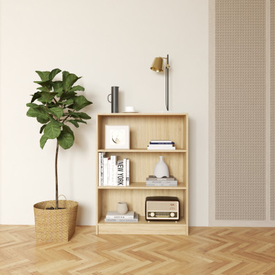 [Happy Home Furniture] CATY, kệ sách 3 tầng,  80cm x 28cm x 106cm (DxRxC), KSA_007