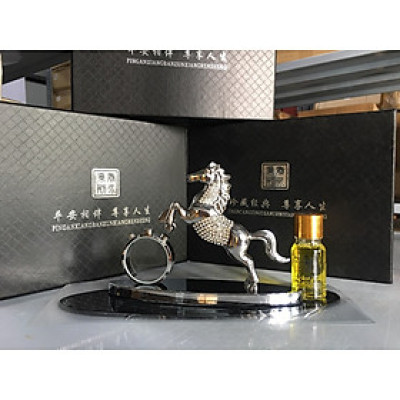Tượng ngựa mã đáo thành công để taplo xe ô tô kèm nước hoa, trang trí phòng, bàn làm việc, xe hơi (TẶNG KÈM NƯỚC HOA)