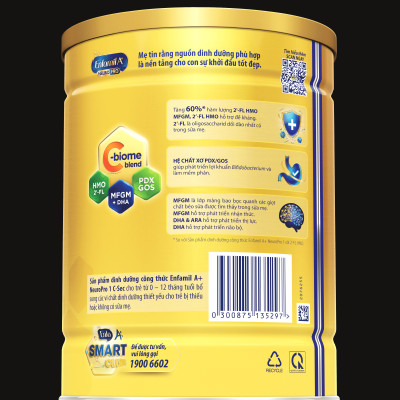 Sữa bột Enfamil A+ NeuroPro 1 C-Sec 800g cho trẻ từ 0-12 tháng