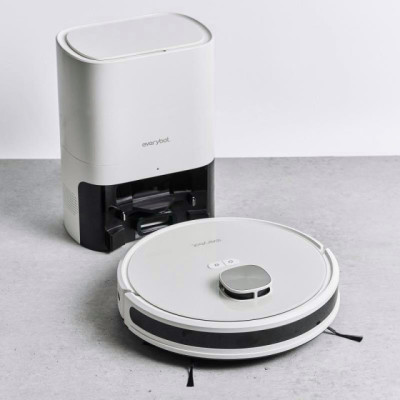 Robot hút bụi lâu nhà Everybot Q3 Plus Made in Korea Hàng chính hãng