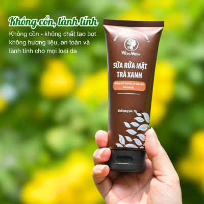 Bộ trắng da, sạch nám toàn diện Wonmom (Sữa rửa mặt+Kem nghệ tươi+Serum vitamin C+ Mặt nạ nghệ)