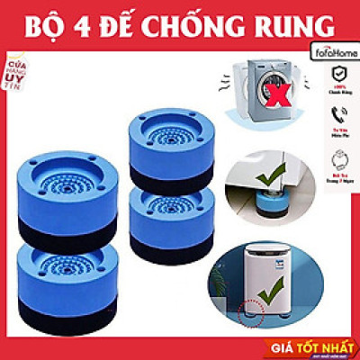 Bộ 4 Đế Cao Su Chống Ồn Chống Rung Chống Xê Dịch Và Bảo Vệ Tuổi Thọ Máy Giặt Đa Năng Tăng Giảm Chiều Cao- Giao Màu Ngẫu Nhiên