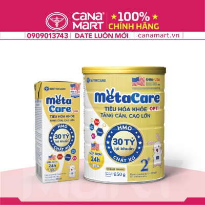 Sữa bột tốt cho bé Nutricare MetaCare Opti 1+, giúp cho bé tiêu hóa khỏe, tăng hấp thu (850g)