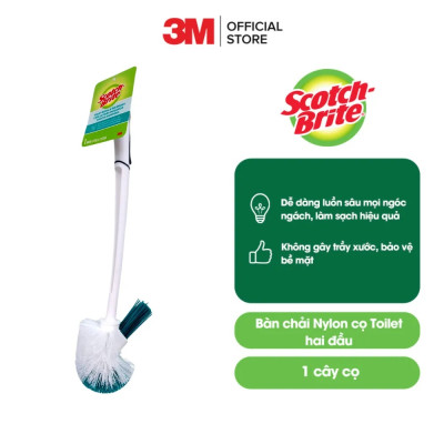 Bàn chải cọ toilet 2 đầu sợi nylon cao cấp Scotch-Brite 3M SB-BCTL-491 - Vệ sinh nhà tắm, nhà vệ sinh, bồn cầu, kháng khuẩn