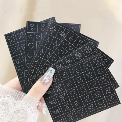 Miếng Dán Dặm Ombre Sticker Fen Đầu Móng Làm Nail, Mẫu Đẹp Sắc Nét, Siêu Tiện Lợi, Dặm Đầu Móng Nhanh Chóng, Giấy Decal Tự Dính, Dễ Sử Dụng Nữ