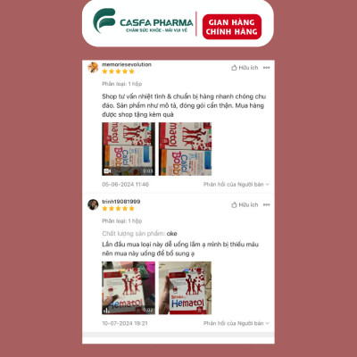 Combo Canxi Hữu Cơ cho Bé + BỔ MAU HEMATOL TW Hanopharco