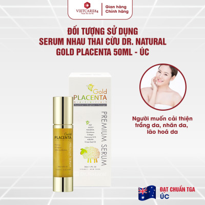 Serum Vàng Dr Natural Astragrace Gold Placenta Premium 50ml | Giúp Trắng Da, Ngăn Ngừa Lão Hóa - Nhập Khẩu Chính Hãng