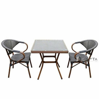 Bộ bàn trà sân vườn 2 ghế SL TE2029-70A/CC2005-A Nội thất Capta