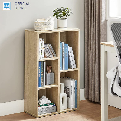 Kệ Sách Gỗ 5 Ngăn Có Hậu 80 x 50 x 24cm SIB Decor Cabinet KSG50