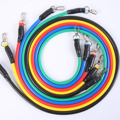 Bộ 5 Dây Ngũ Sắc Tập Thể Lực - Dụng Cụ Tập Gym(Móc Tròn)