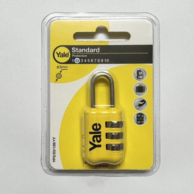 Ổ khóa số Yale YP2/23/128/7 rộng 23mm nhiều màu dùng khóa vali hành lý - MSOFT