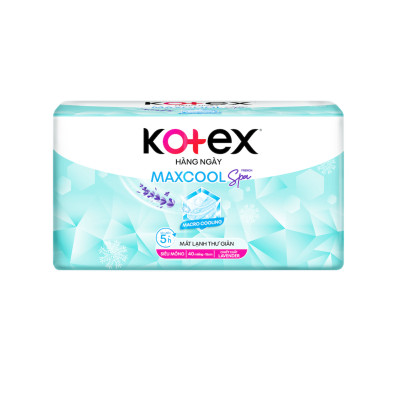 Combo 4 Băng Vệ Sinh Kotex Hàng Ngày Max Cool French Spa 40 miếng