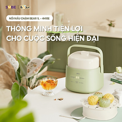 Nồi nấu chậm Bear 1L SC-4H10E Hàng chính hãng