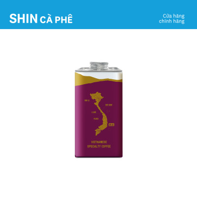 Cà phê Đà Lạt Blend - SHIN Cà phê - Cà phê pha phin - Hộp thiếc 200g