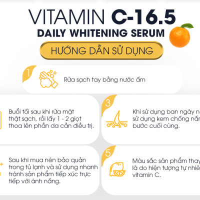 Serum Chuyên Nám Goodndoc Vitamin C 16.5 Daily Whitening Serum Giúp Trắng Sáng Da, Hỗ Trợ Giảm Thâm Nám, Chống Lão Hóa - GoodnDoc Vitamin C 30ml