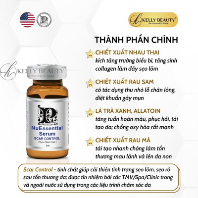 Tế Bào Gốc Mibiti Prudente Scar Control – Làm Đầy Sẹo Rỗ, Phục Hồi Da Mỏng Yếu | Kelly Beauty