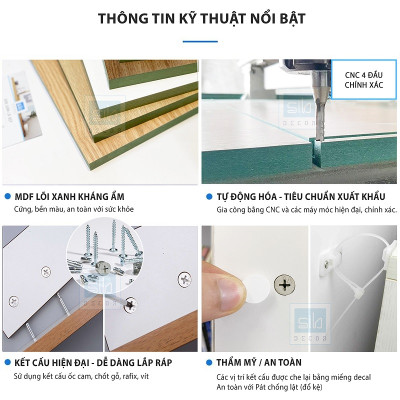 Tủ Giày Nhỏ Xinh Nhiều Ngăn Thương Hiệu SIB Decor TG26